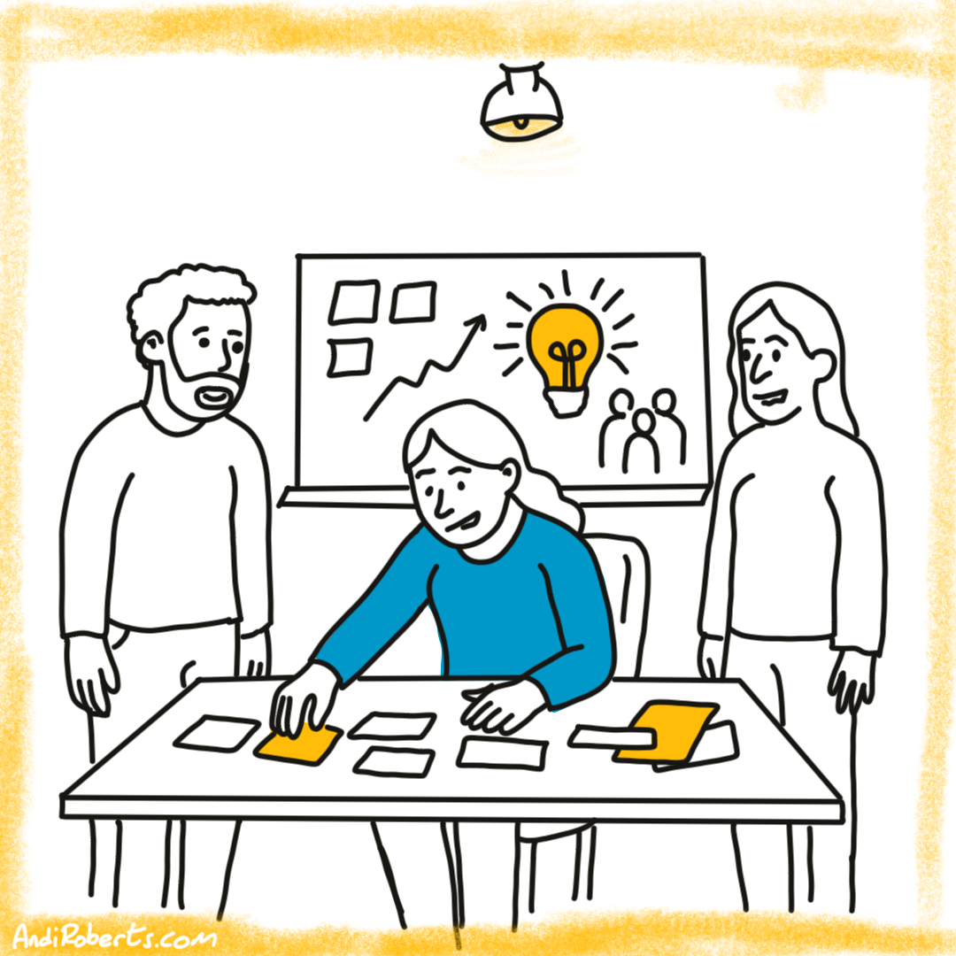 Illustration showing a leader reshaping their role through job crafting to find greater meaning, purpose, and connection at work.